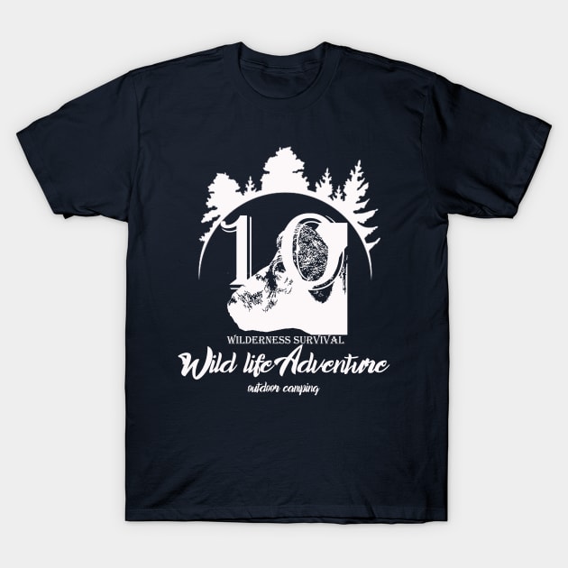 wilderness survival - wildlife adventure outdoor camping T-Shirt by The Bombay Brands Pvt Ltd